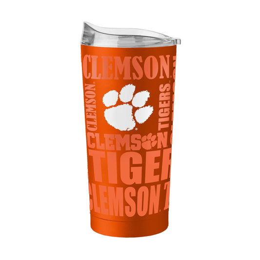 Clemson 20oz Replay Powder Coat Tumbler - Logo Brands - Flyclothing LLC