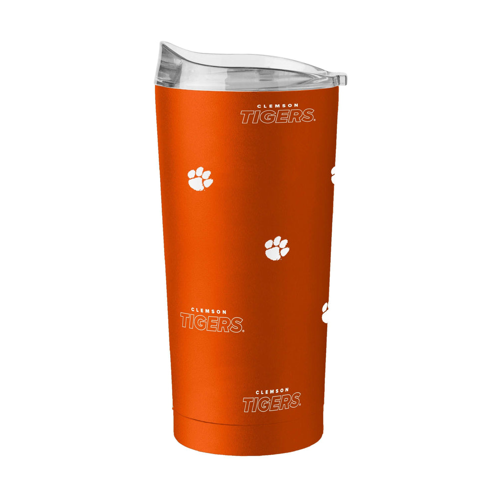 Clemson 20oz Step And Repeat Powder Coat Tumbler - Logo Brands - Flyclothing LLC