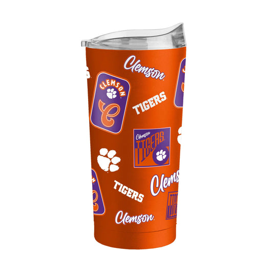 Clemson 20oz Dreamweave Powder Coat Tumbler - Logo Brands - Flyclothing LLC