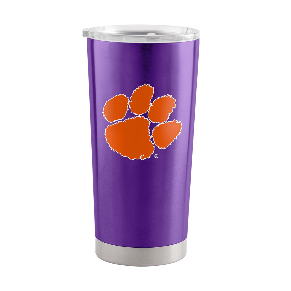 Clemson 20oz Purple Gameday Stainless Steel Tumbler - Logo Brands - Flyclothing LLC
