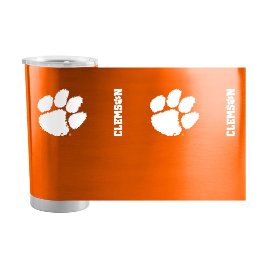 Clemson 1 Color 20oz Gameday Stainless Tumbler - Logo Brands - Flyclothing LLC