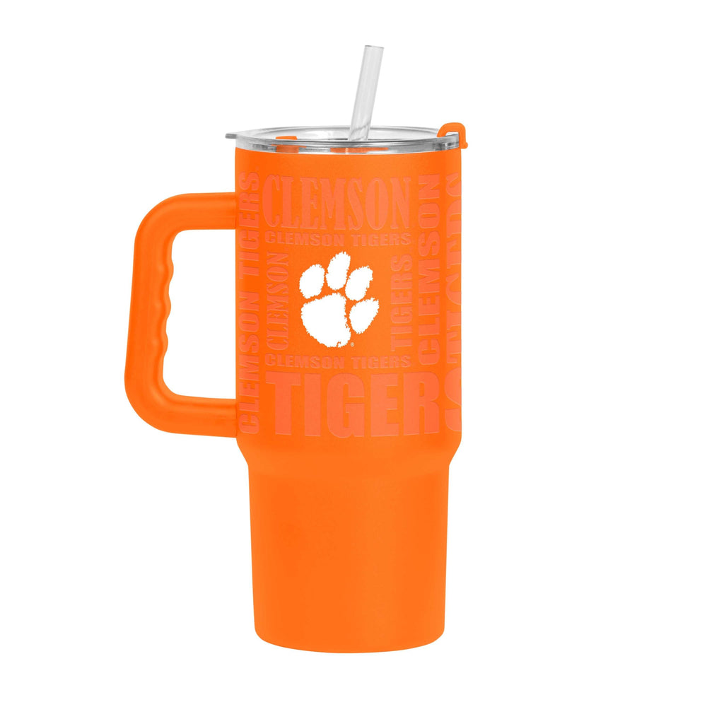 Clemson 24oz Replay Tumbler w/Handle - Logo Brands - Flyclothing LLC