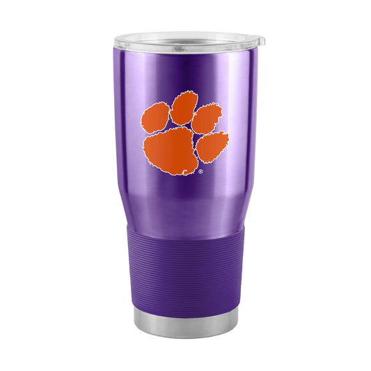 Clemson 30oz Purple Gameday Stainless Steel Tumbler - Logo Brands - Flyclothing LLC