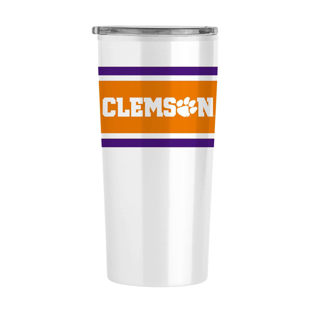 Clemson Stripe 20 oz Fusion Tumbler - Logo Brands - Flyclothing LLC