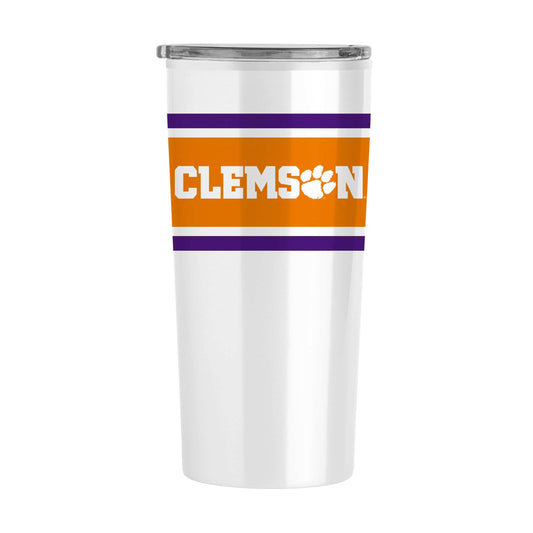 Clemson Stripe 20 oz Fusion Tumbler - Logo Brands - Flyclothing LLC