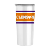 Clemson Stripe 20 oz Fusion Tumbler - Logo Brands - Flyclothing LLC