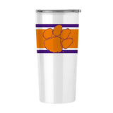 Clemson Stripe 20 oz Fusion Tumbler - Logo Brands - Flyclothing LLC