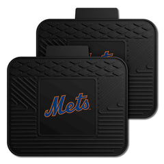 New York Mets Back Seat Car Utility Mats - 2 Piece Set - New York Mets