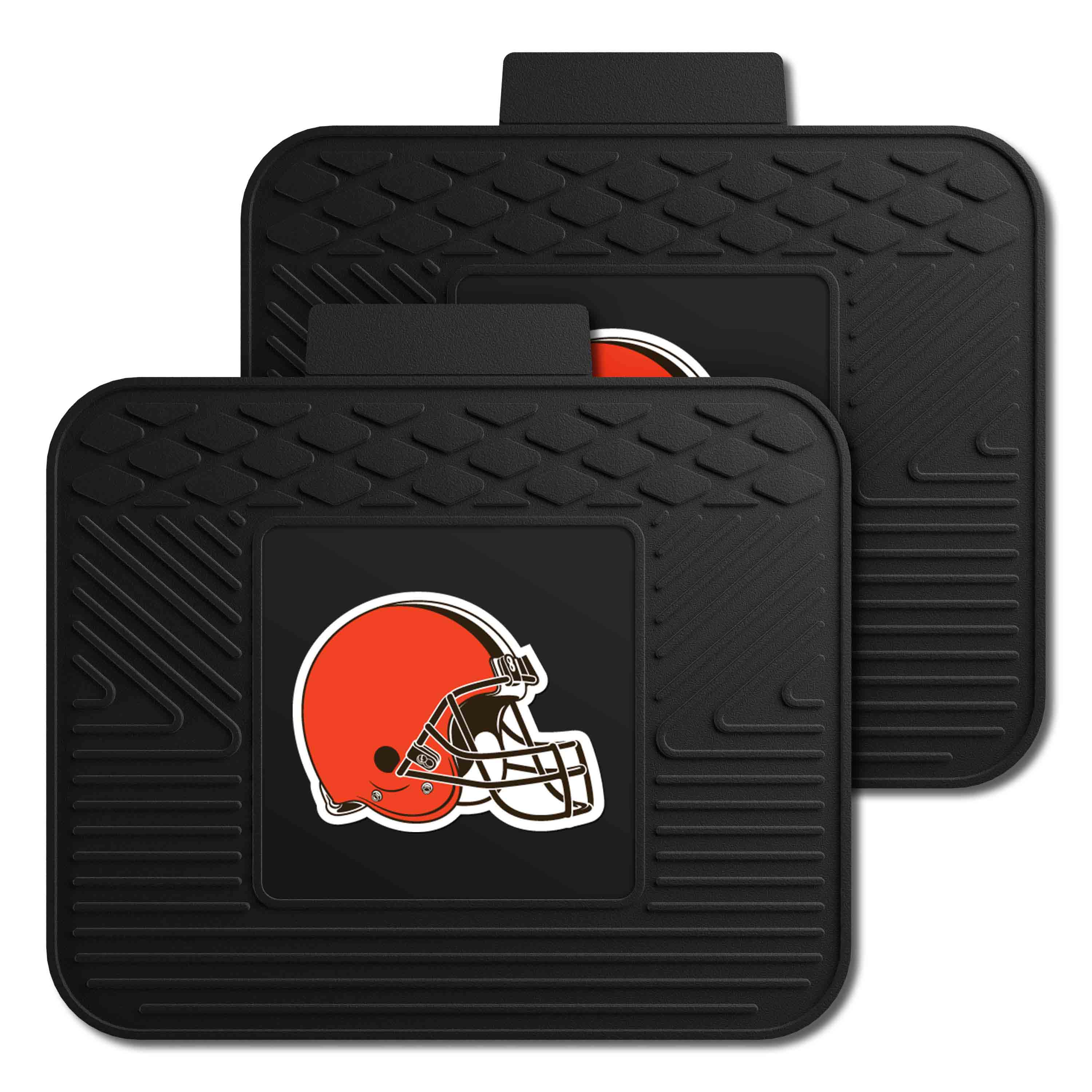 Cleveland Browns Back Seat Car Utility Mats - 2 Piece Set - Cleveland Browns