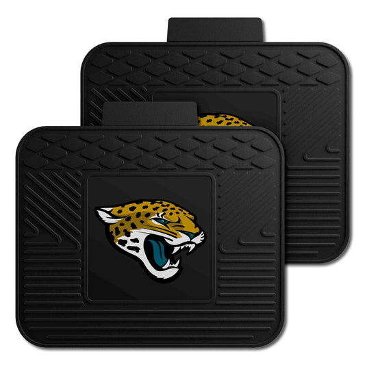 Jacksonville Jaguars Back Seat Car Utility Mats - 2 Piece Set - Jacksonville Jaguars