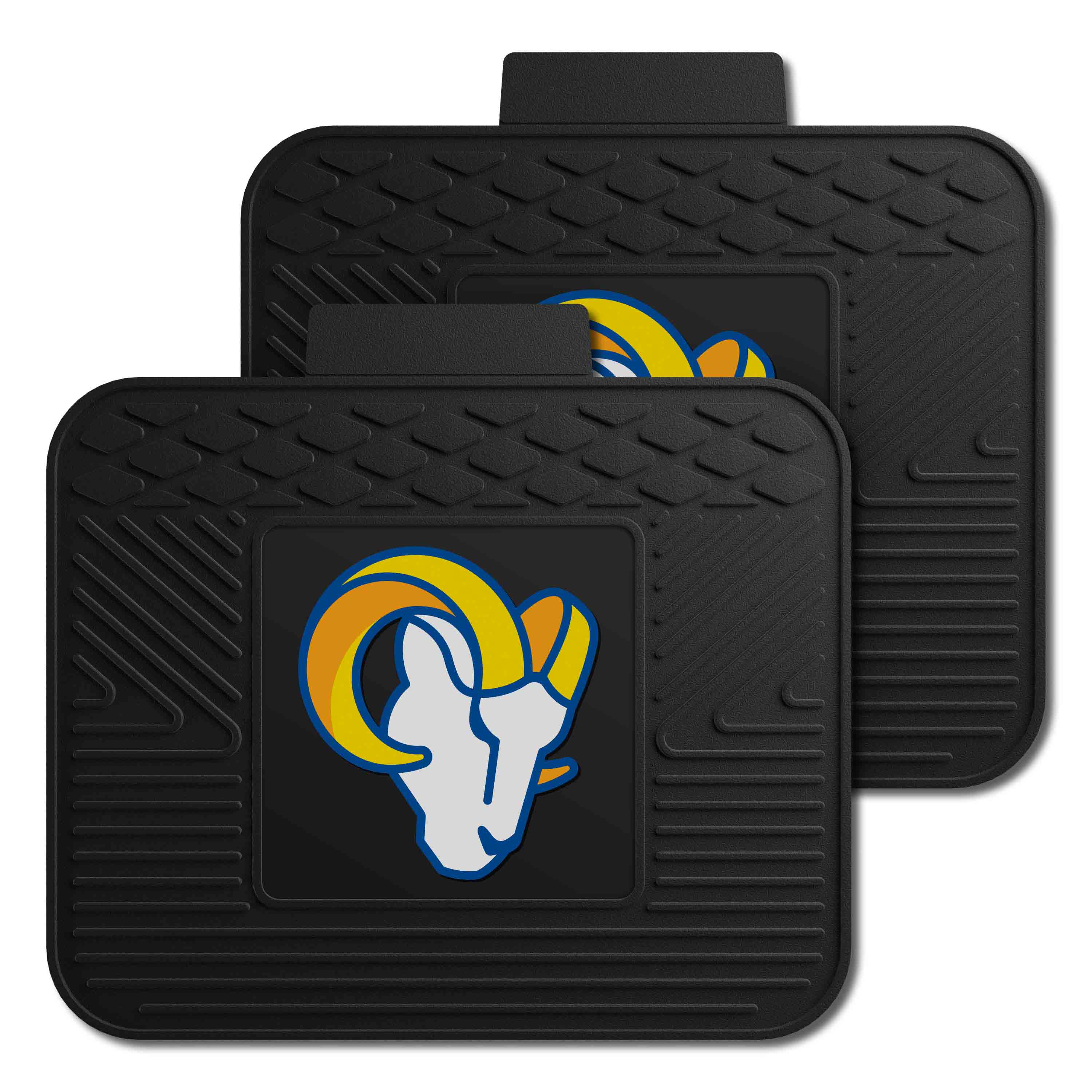 Los Angeles Rams Back Seat Car Utility Mats - 2 Piece Set - Los Angeles Rams