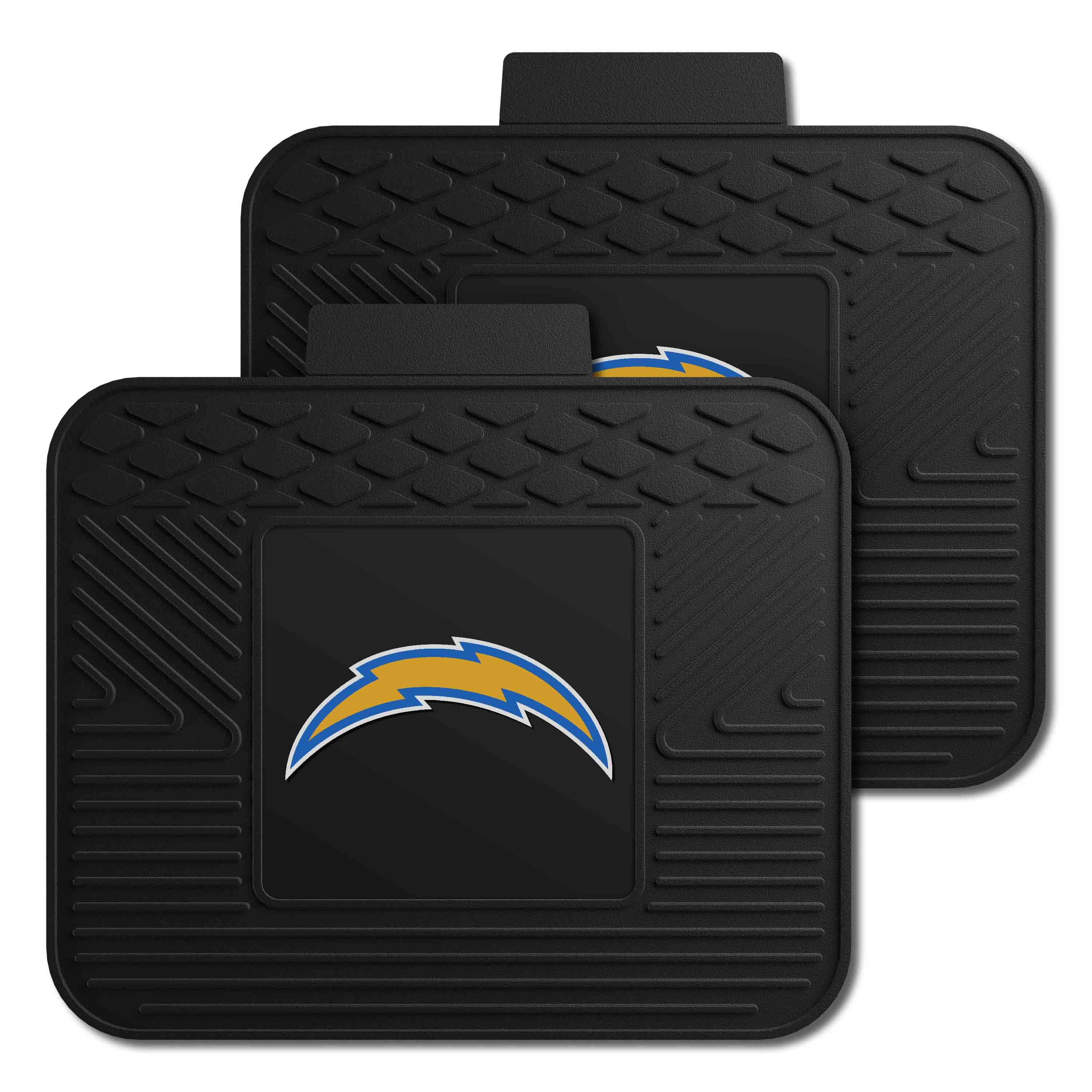 Los Angeles Chargers Back Seat Car Utility Mats - 2 Piece Set - Los Angeles Chargers
