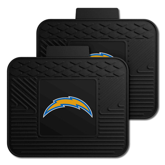 Los Angeles Chargers Back Seat Car Utility Mats - 2 Piece Set - Los Angeles Chargers