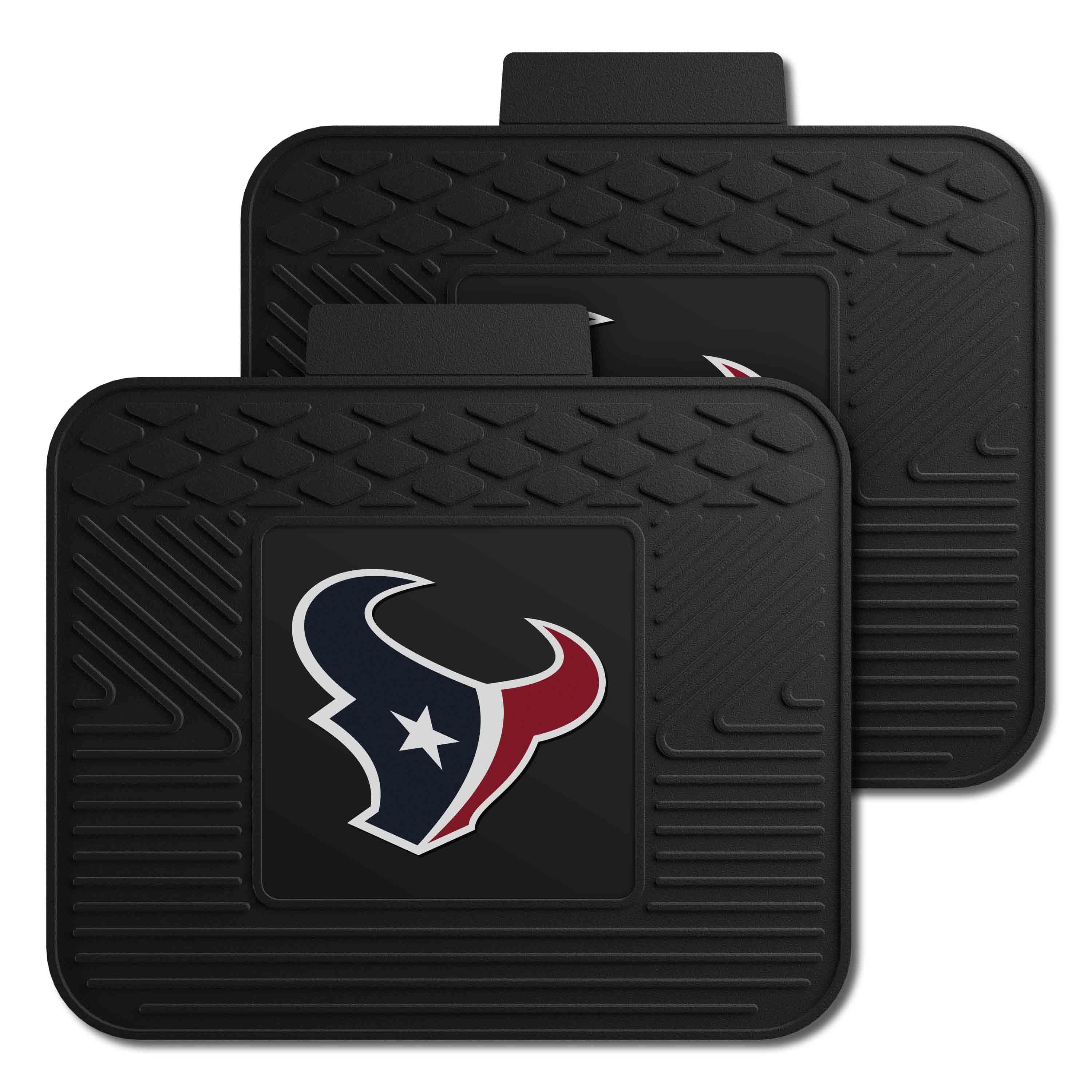 Houston Texans Back Seat Car Utility Mats - 2 Piece Set - Houston Texans