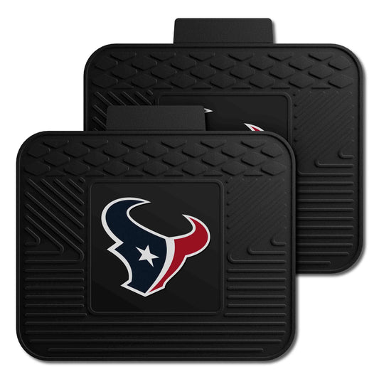 Houston Texans Back Seat Car Utility Mats - 2 Piece Set - Houston Texans