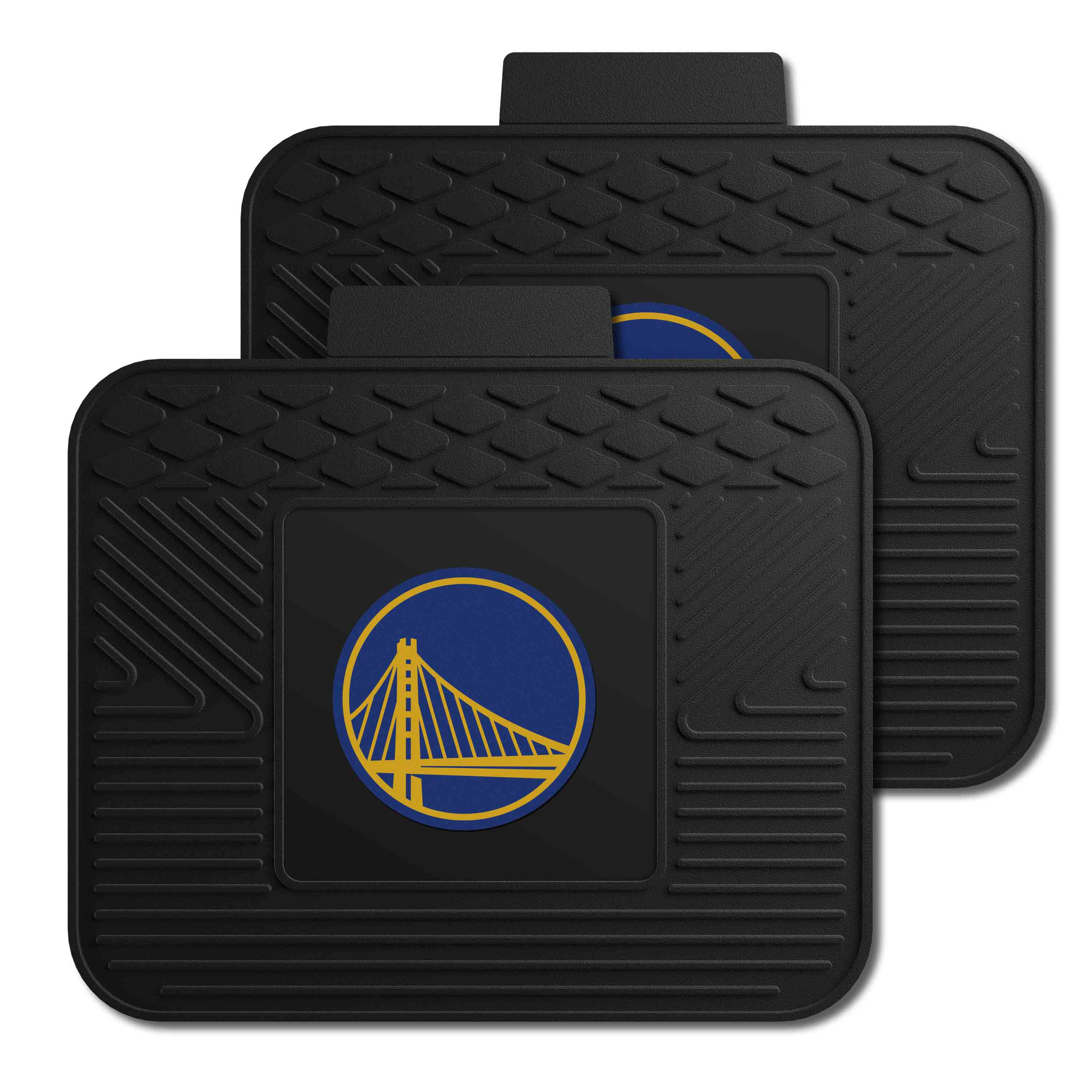 Golden State Warriors Back Seat Car Utility Mats - 2 Piece Set - Golden State Warriors