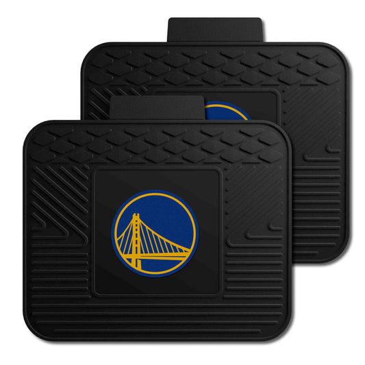Golden State Warriors Back Seat Car Utility Mats - 2 Piece Set - Golden State Warriors