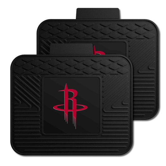 Houston Rockets Back Seat Car Utility Mats - 2 Piece Set - Houston Rockets