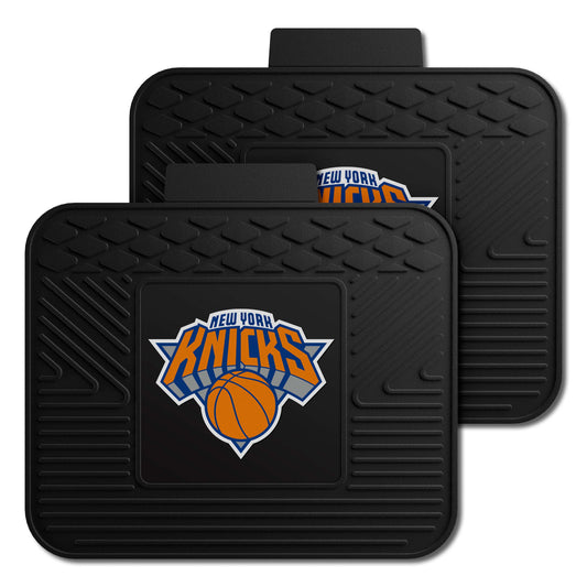 New York Knicks Back Seat Car Utility Mats - 2 Piece Set - New York Knicks