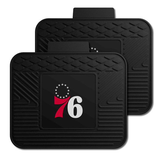 Philadelphia 76ers Back Seat Car Utility Mats - 2 Piece Set - Philadelphia 76ers