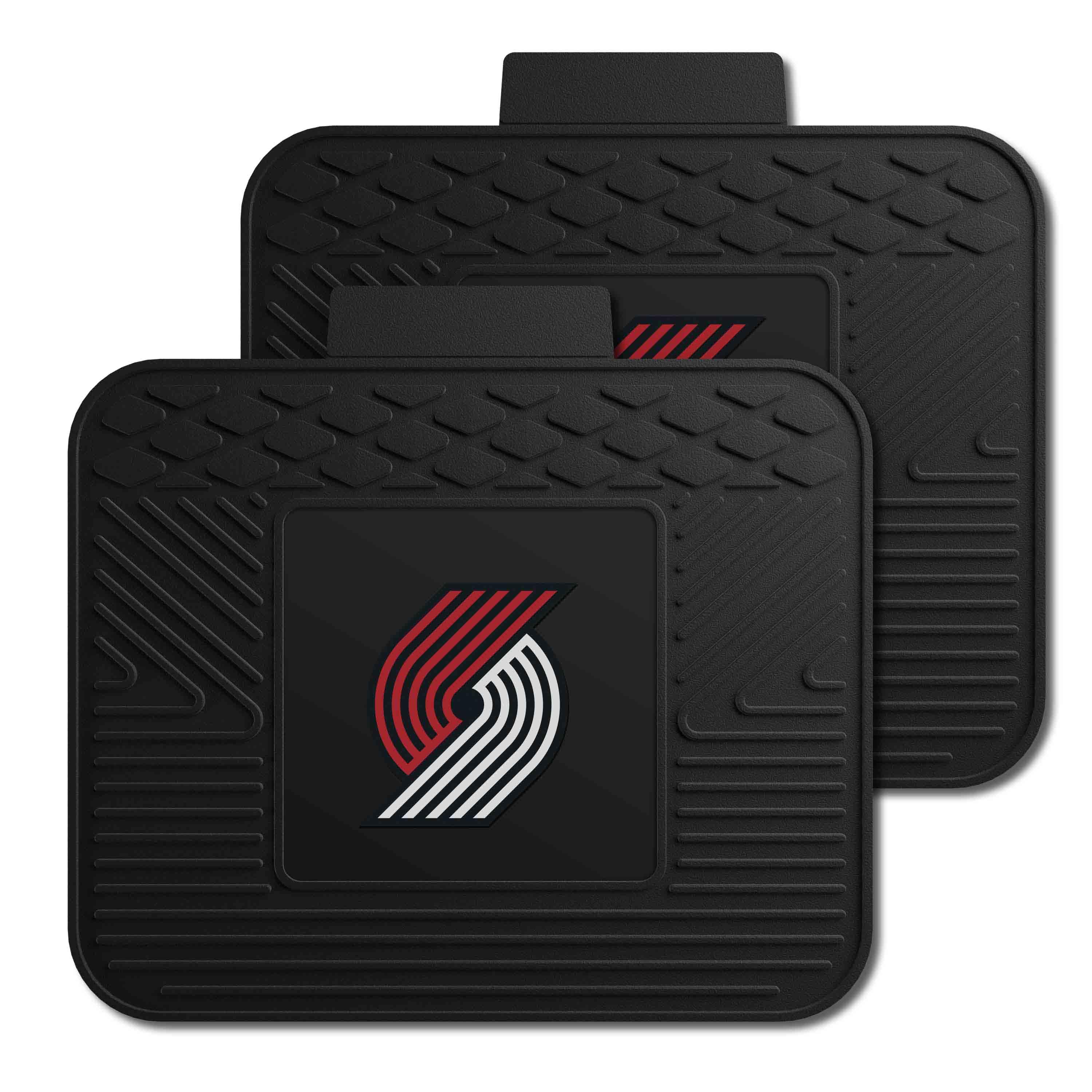 Portland Trail Blazers Back Seat Car Utility Mats - 2 Piece Set - Portland Trail Blazers