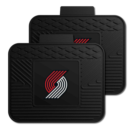 Portland Trail Blazers Back Seat Car Utility Mats - 2 Piece Set - Portland Trail Blazers