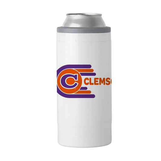 Clemson 12oz Whirl Slim Can Coolie - Logo Brands - Flyclothing LLC