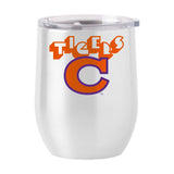 Clemson 16oz Arcade Stainless Curved Beverage - Logo Brands - Flyclothing LLC