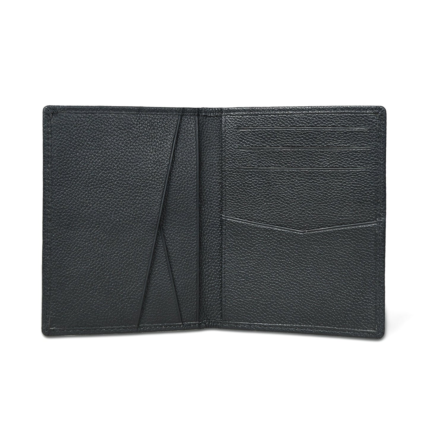 Front Pocket Black Passport Holder - Classy Leather Bags - Flyclothing LLC