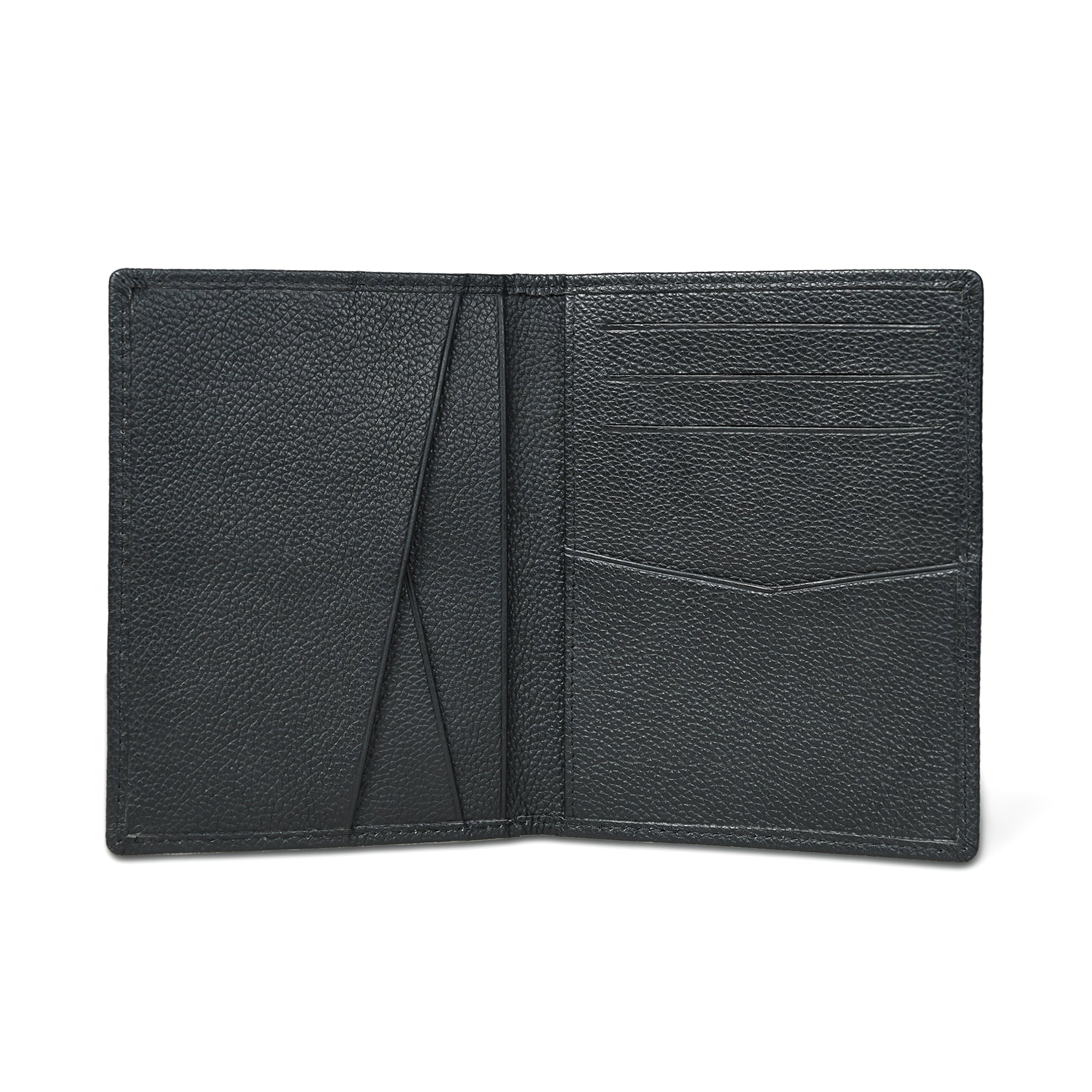 Front Pocket Black Passport Holder - Classy Leather Bags - Flyclothing LLC