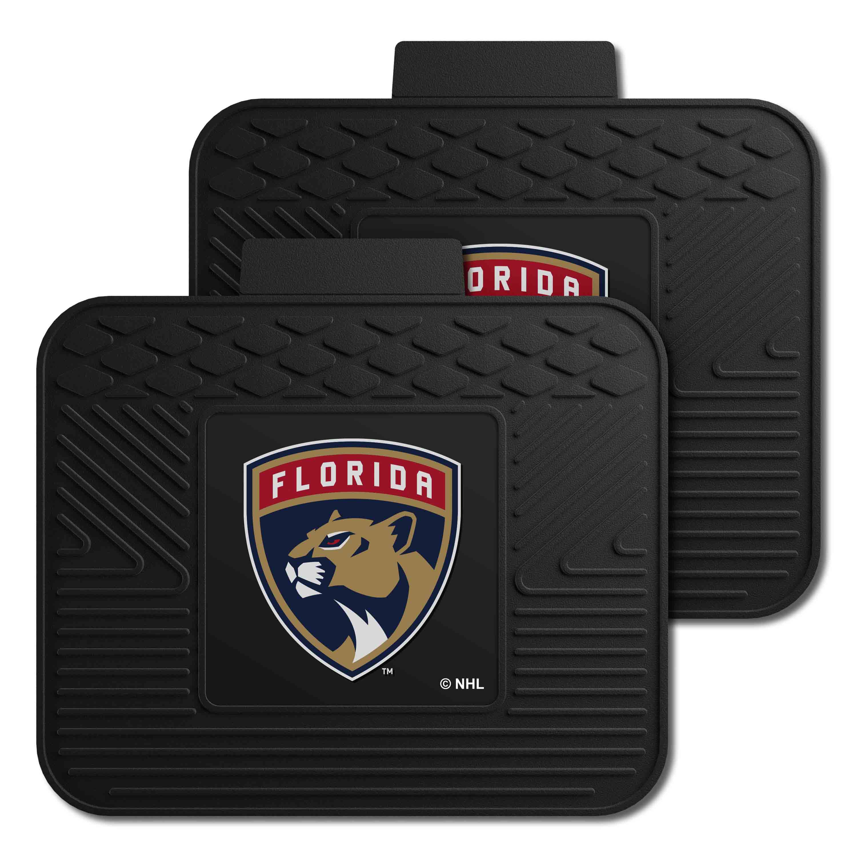 Florida Panthers Back Seat Car Utility Mats - 2 Piece Set - Florida Panthers