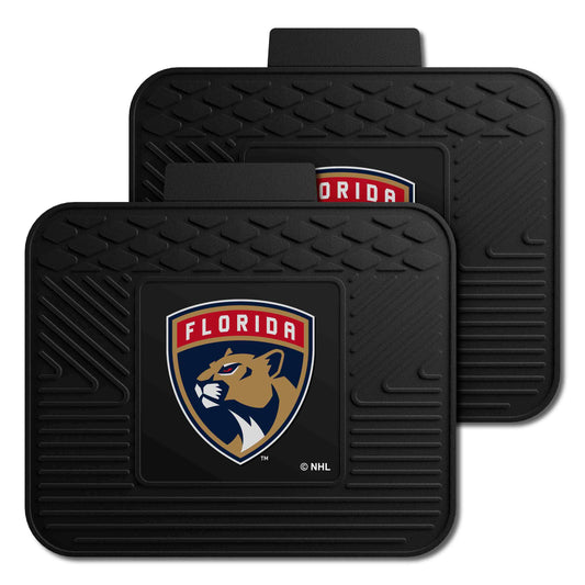 Florida Panthers Back Seat Car Utility Mats - 2 Piece Set - Florida Panthers