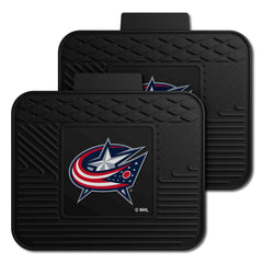 Columbus Blue Jackets Back Seat Car Utility Mats - 2 Piece Set - Columbus Blue Jackets