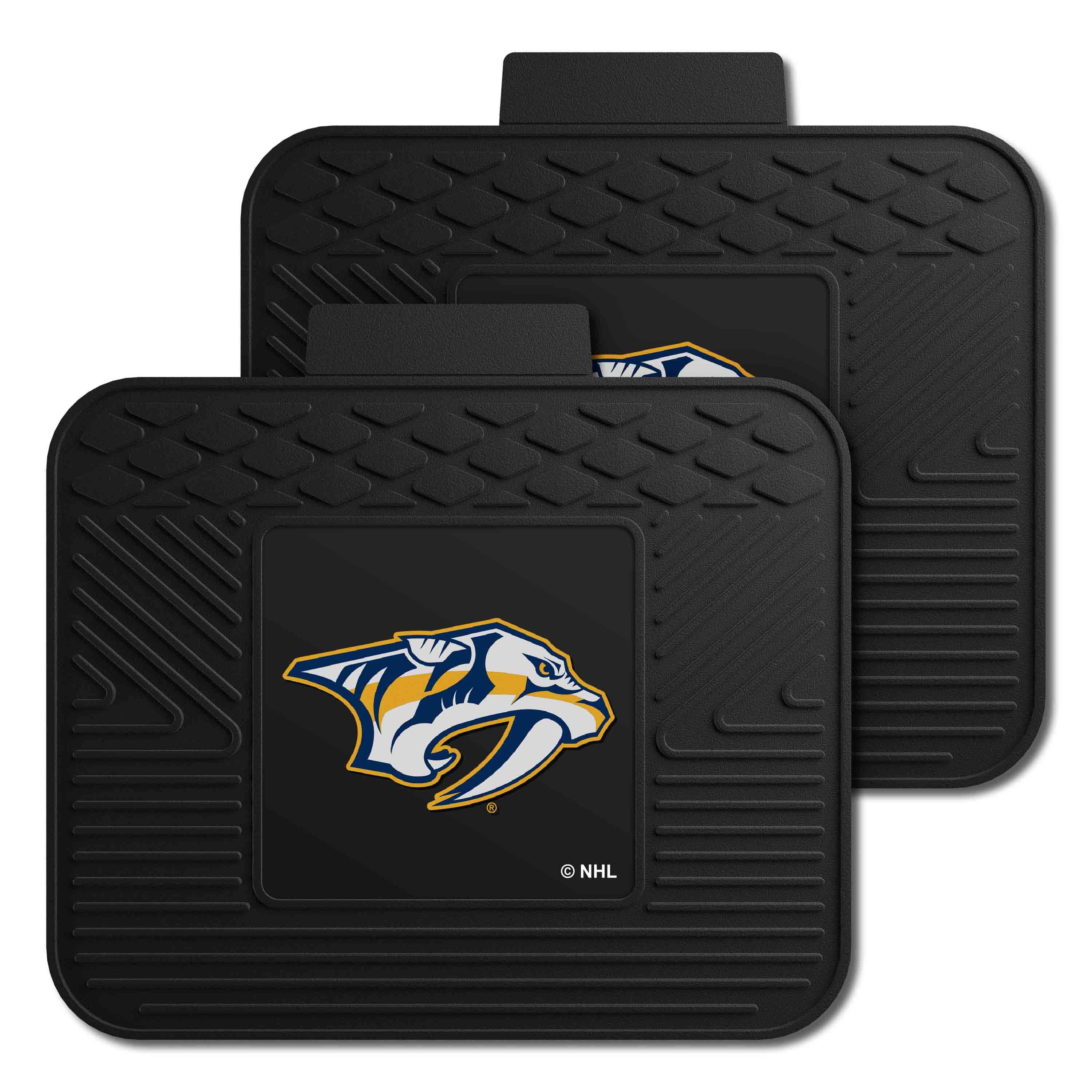 Nashville Predators Back Seat Car Utility Mats - 2 Piece Set - Nashville Predators