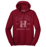 Harvard Athletic Department Pullover Hooded Sweashirt - Crimson