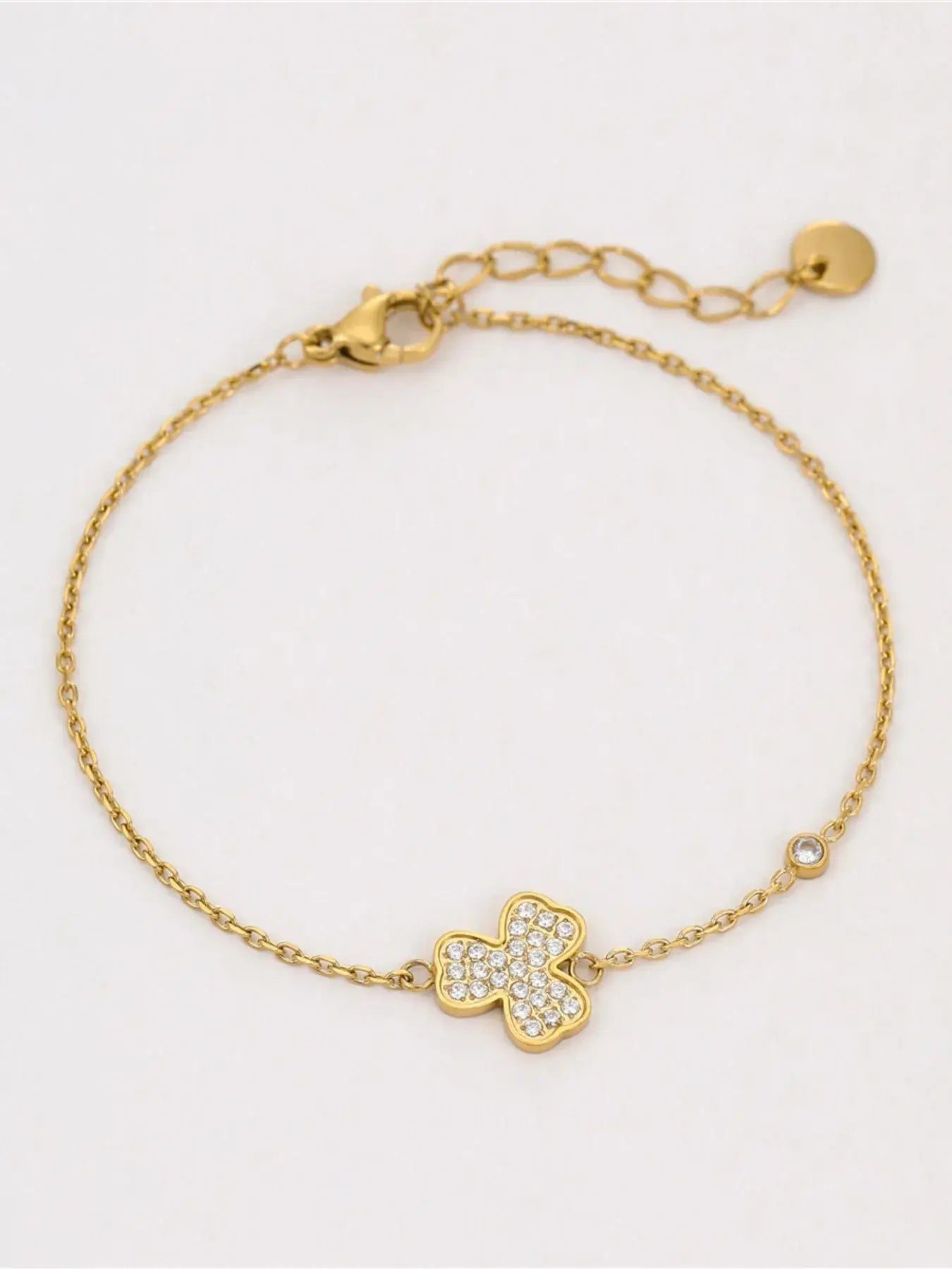 Stainless Steel Zircon Bracelet - Trendsi - Flyclothing LLC