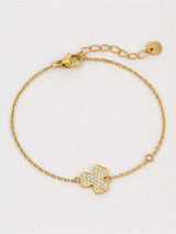 Stainless Steel Zircon Bracelet - Trendsi - Flyclothing LLC