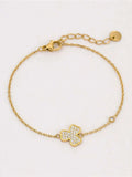 Stainless Steel Zircon Bracelet - Trendsi - Flyclothing LLC