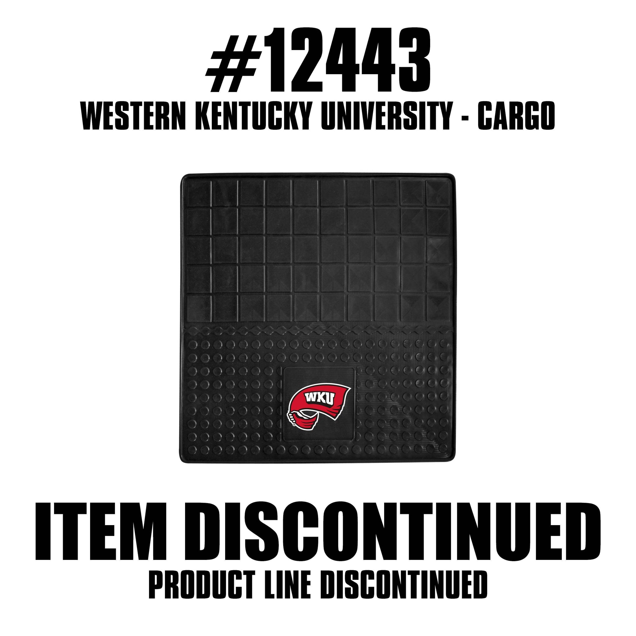 Western Kentucky Hilltoppers Heavy Duty Cargo Mat 31"x31" - Western Kentucky - Flyclothing LLC