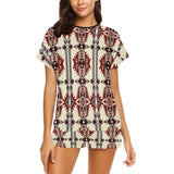 Baha Ranch Southwestern Aztec Pajama Top Short Set