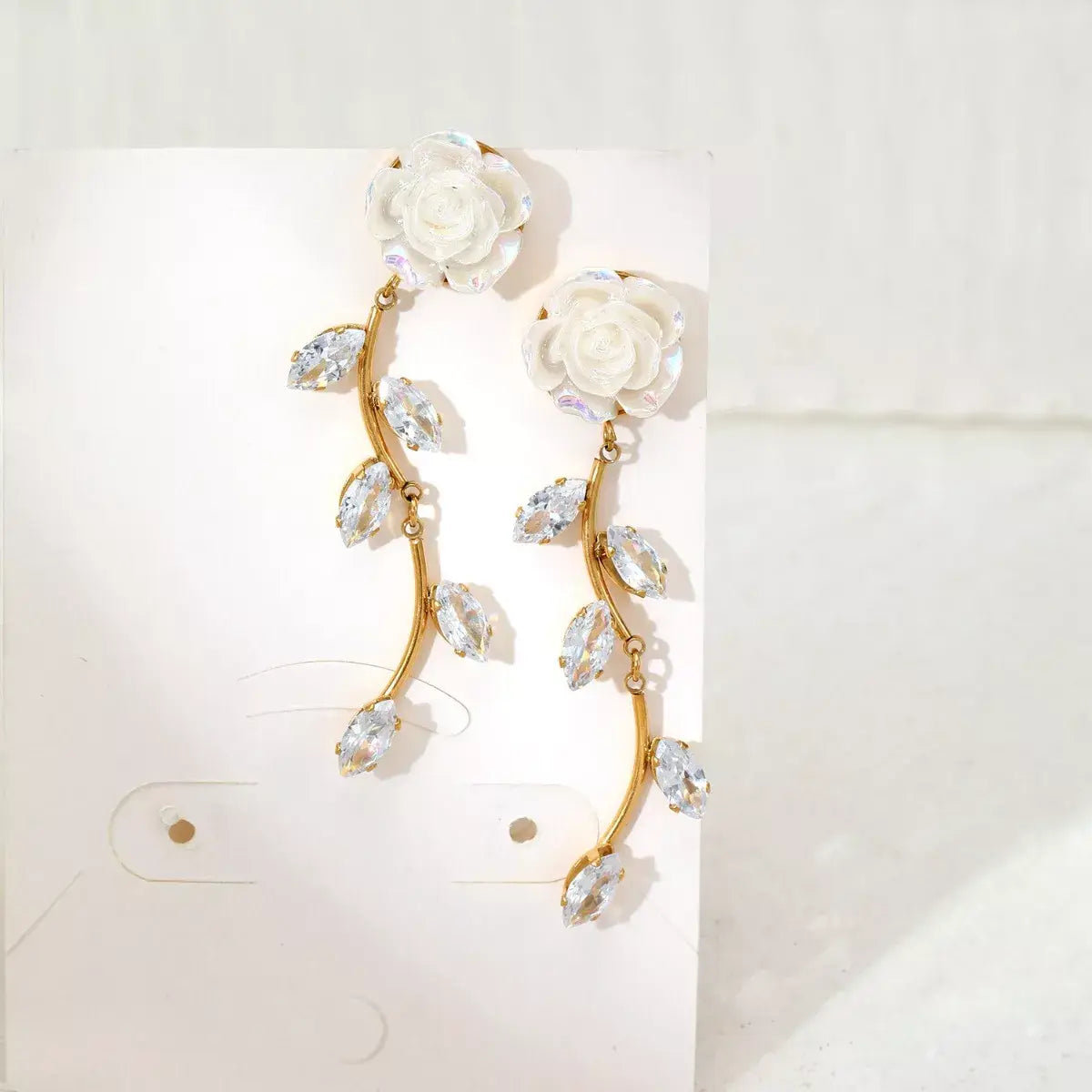 Flower Drop Earrings - Trendsi - Flyclothing LLC