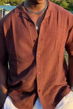 Men's Plus Size Button Down Short Sleeve Shirt - Trendsi