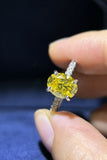 2 Carat Moissanite 925 Sterling Silver Ring - Trendsi