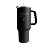 College of Charleston 40oz Black Tonal Powder Coat Tumbler - Logo Brands - Flyclothing LLC
