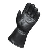 Mens Gauntlet Leather Gloves with Rain Cover - Unik Just for Bikers - Flyclothing LLC