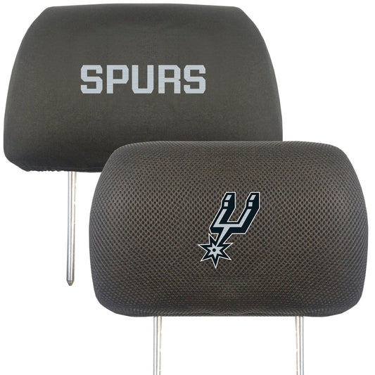 San Antonio Spurs Embroidered Head Rest Cover Set - 2 Pieces - San Antonio Spurs
