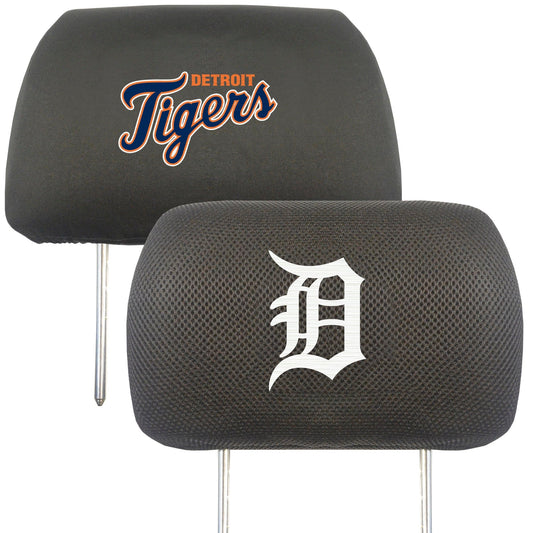 Detroit Tigers Embroidered Head Rest Cover Set - 2 Pieces - Detroit Tigers