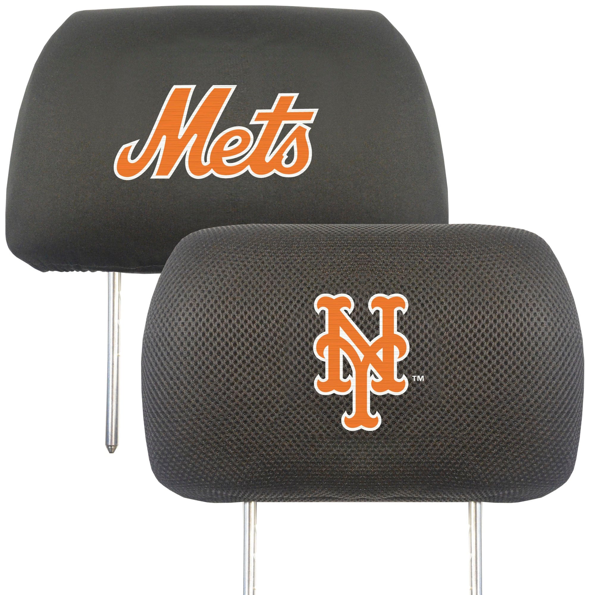 New York Mets Embroidered Head Rest Cover Set - 2 Pieces - New York Mets