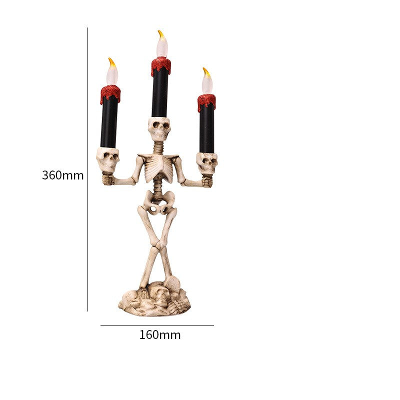 Halloween Three candles skeletons decoration - My Store - Flyclothing LLC