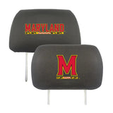 Maryland Terrapins Embroidered Head Rest Cover Set - 2 Pieces - Maryland
